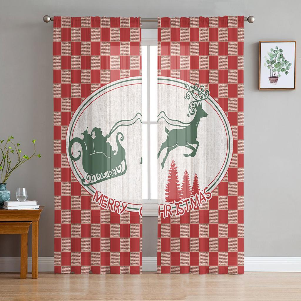 Świąteczny zimowy krajobraz z ptakiem przezroczyste zasłony do salonu balkon do sypialni przezroczyste rolety okienne zasłony kuchenne