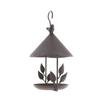 Wrought Iron Parrot Bird House & Feeder Ornament for Garden Cockatiel