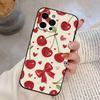 Cute cherry Phone Case Silicone Soft For IPhone 17 16 15 14 13 12 11 X XR Plus Pro Max Plus
