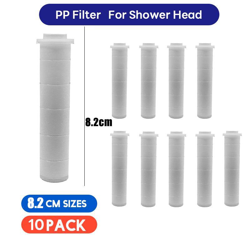 

10 шт. Змінний душовий фільтр для душової лійки - Фільтр для душу високої продуктивності для видалення фториду хлору та жорсткої води