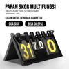 Professional Abs Badminton Football Volleyball Competitions 4 Digit Portable Multi Sports Scoreboard Table Flip Scoreboard