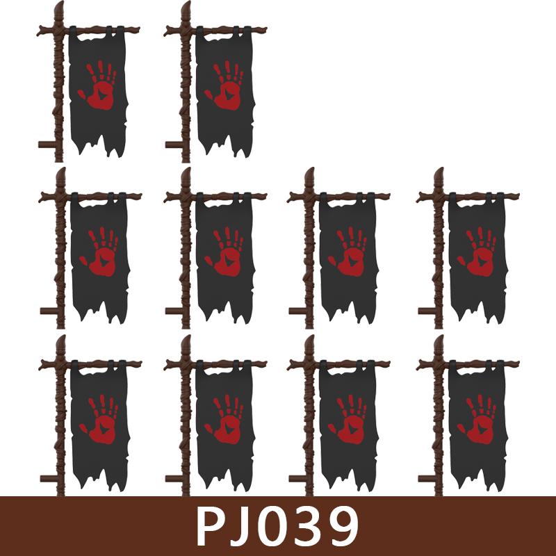 Medieval Castle Soldier Figures Building Blocks Knight Orc Warrior Dragon Wolf Animals Battle Flags Accessories Bricks Toys Boys