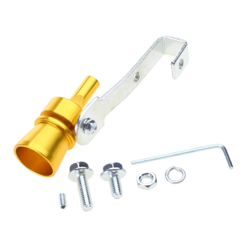 

Універсальний звуковий симулятор клапана скидання тиску (Blow Off) Свисток турбо-звуку для автомобіля Пристрій для тюнінгу транспортного засобу Вихлопна фальш-труба Алюмінієвий глушник золотий