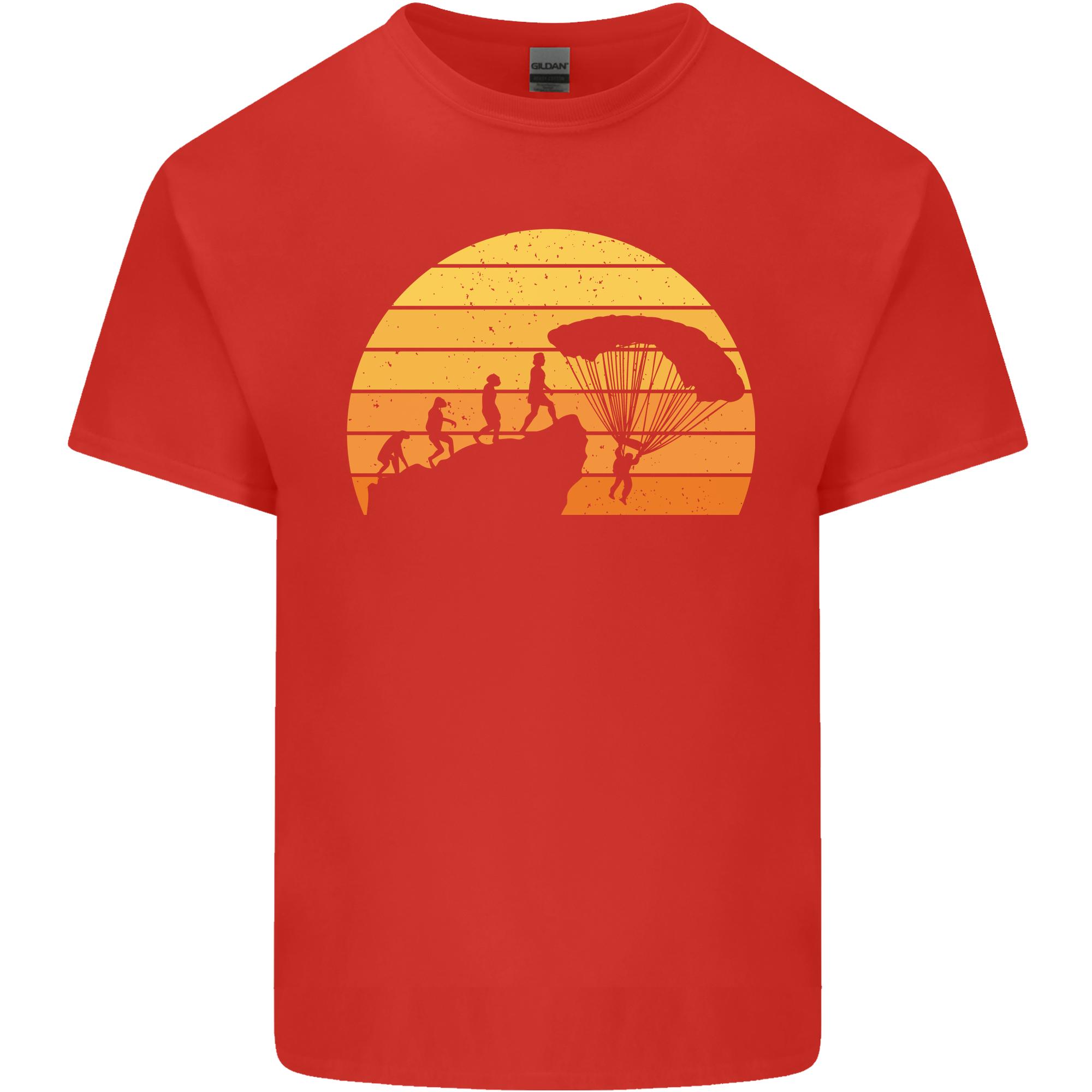 Evolution of Base Jumping Unisexs Light Cotton TShirt S