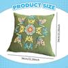 Embroidery Kit for Adults Pillow Cover Gift with Threads Cushion Floral Simple Bedroom