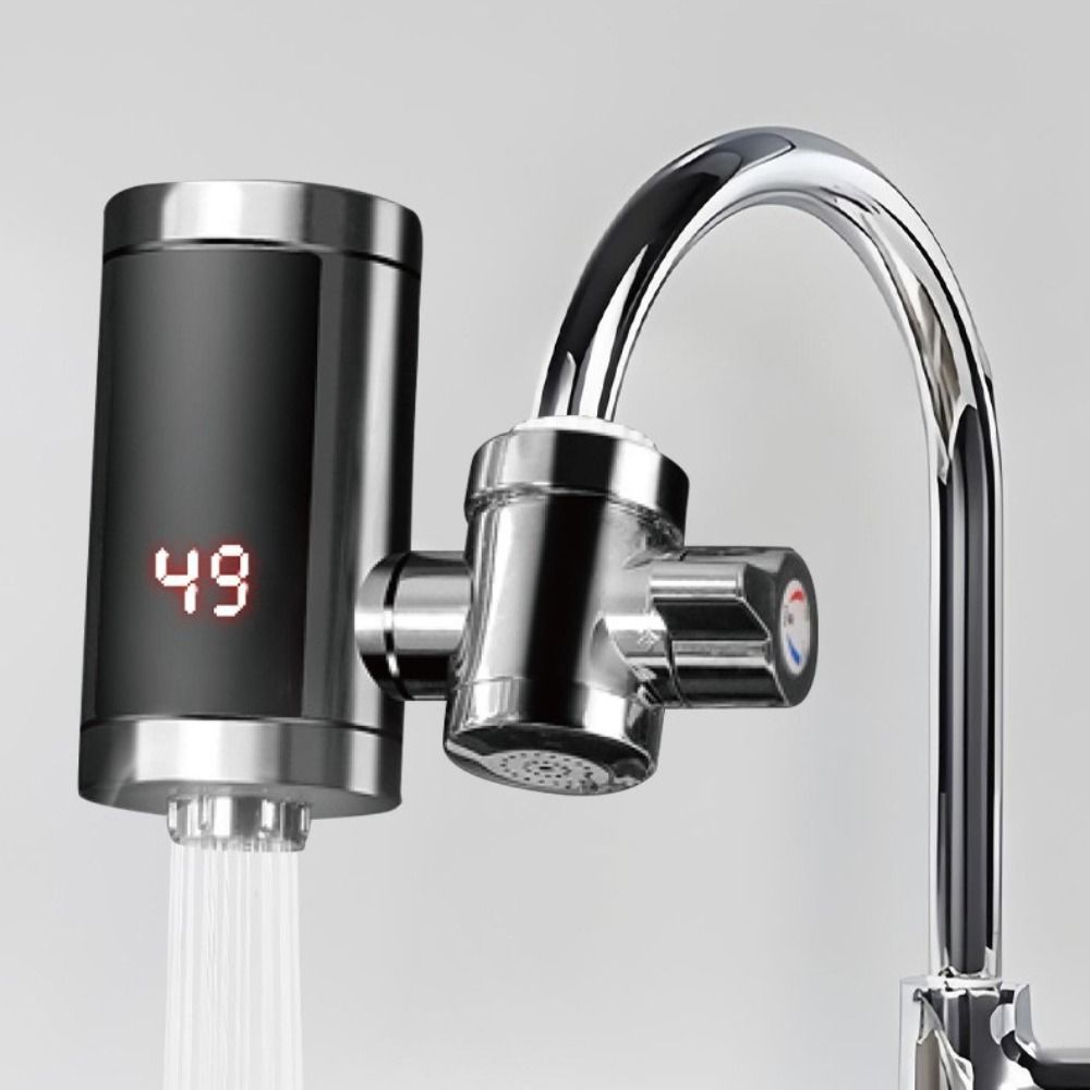 Digital Display Instant Water Heater 3000W Fast Heating Heating Faucet Tankless Heaters Cafe