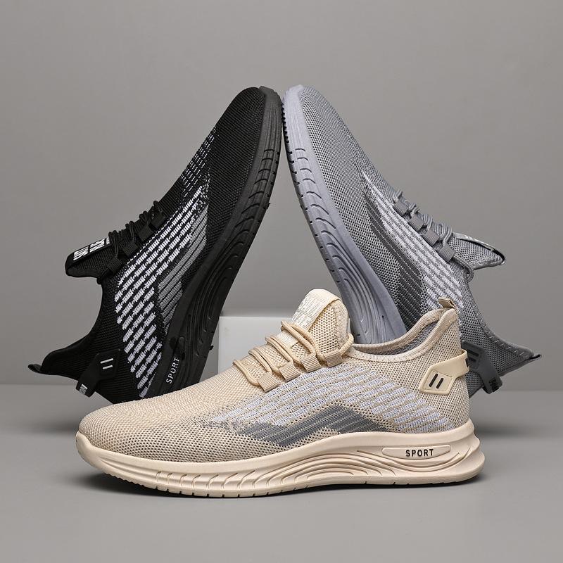 Summer breathable fly-woven sports mesh shoes comfortable soft-soled casual shoes