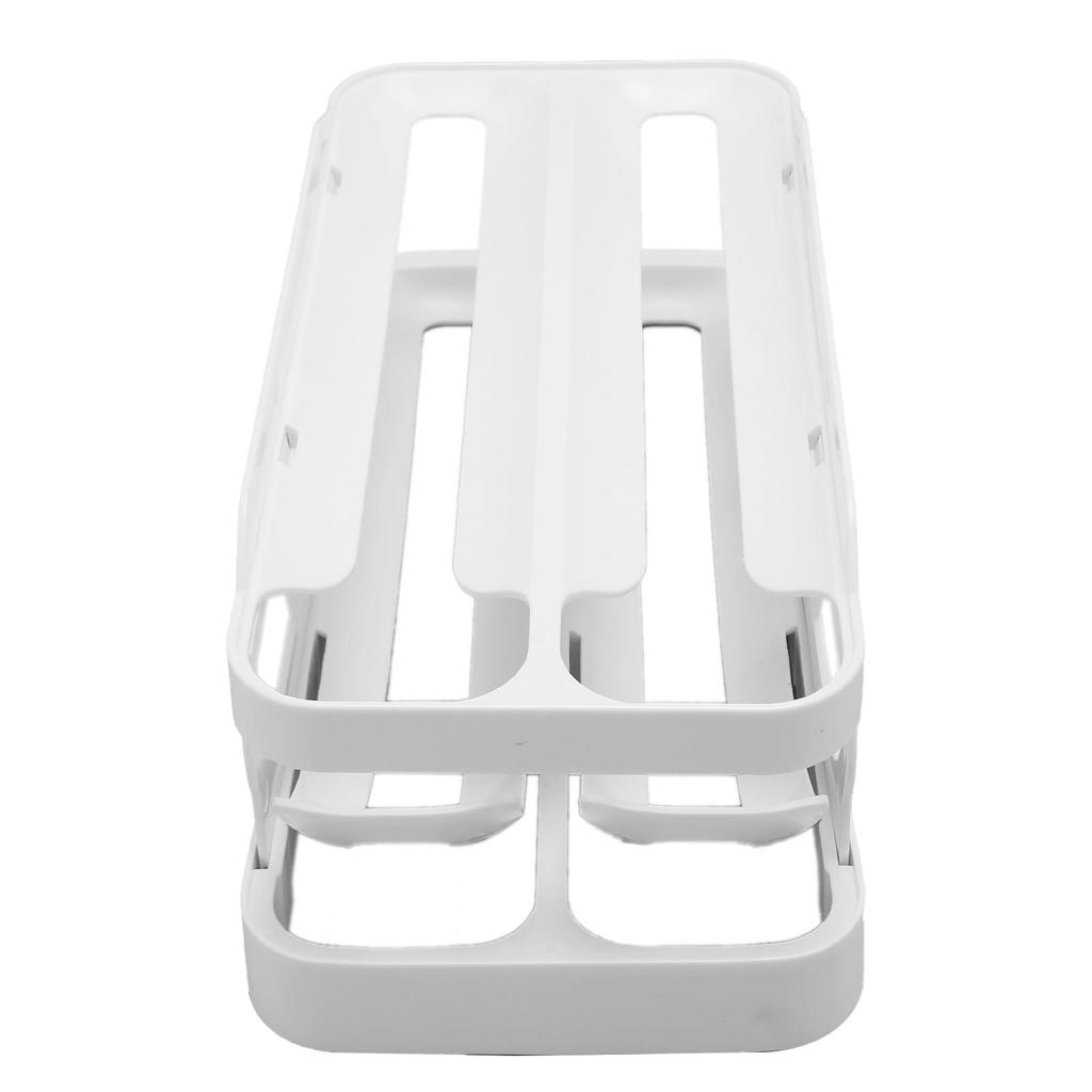 2 Tier Egg Dispenser Egg Holder Space Saving Rolling Eggs Dispenser   for Refrigerator Storage