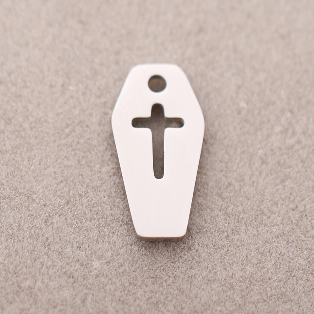 3PCs Stainless Steel Halloween Charms Ghost Bat Spider Witch Tombstone Metal Pendants For Diy Jewelry Making Finding Accessories