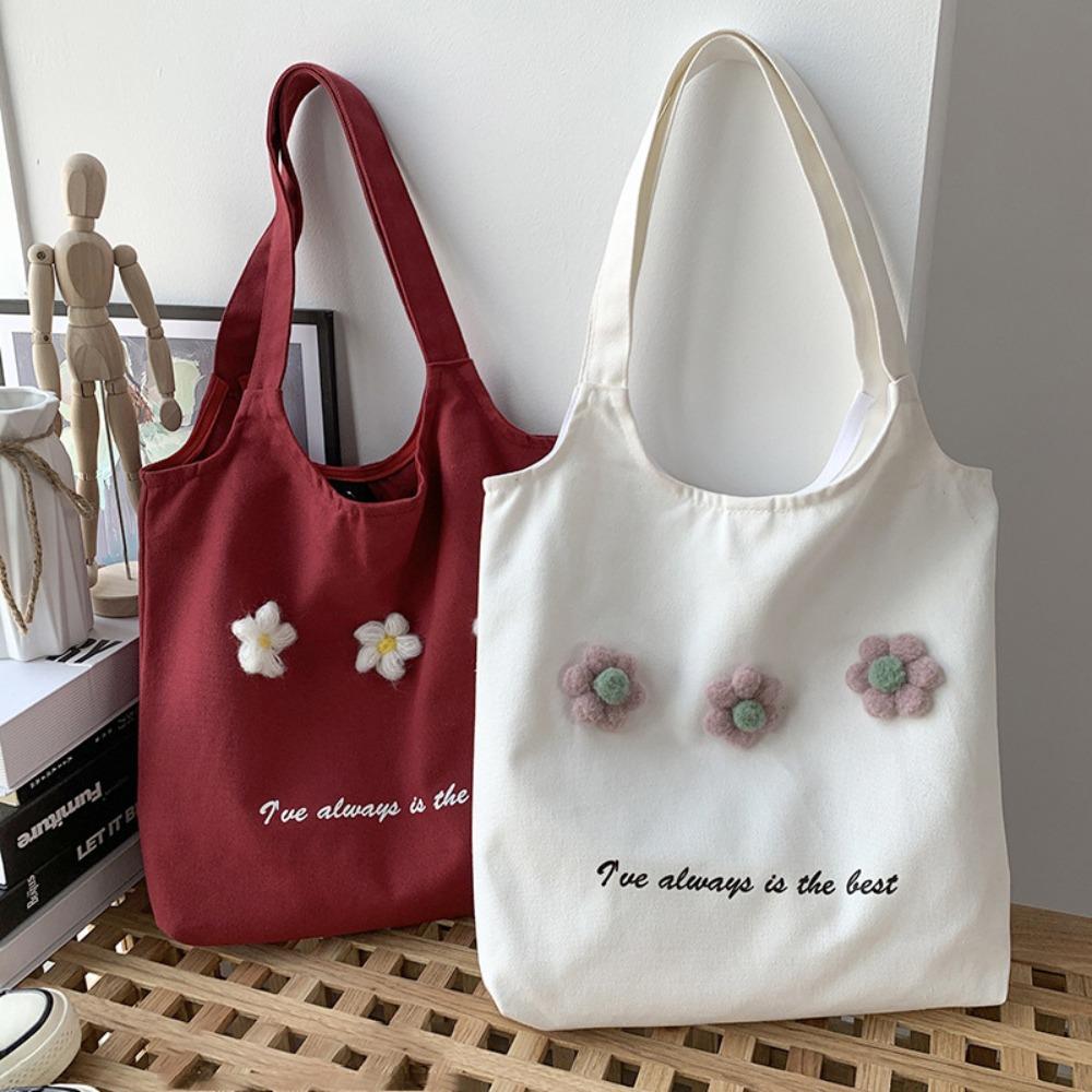 

Floral Decoration Women s Shoulder Bag Canvas Shopping Bag New Tote Bag