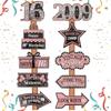 Black Gold Birthday Decor Rose Gold Birthday Party Sign Party Decorations Happy 18th 30th 50th Birthday Party Decorations Signs