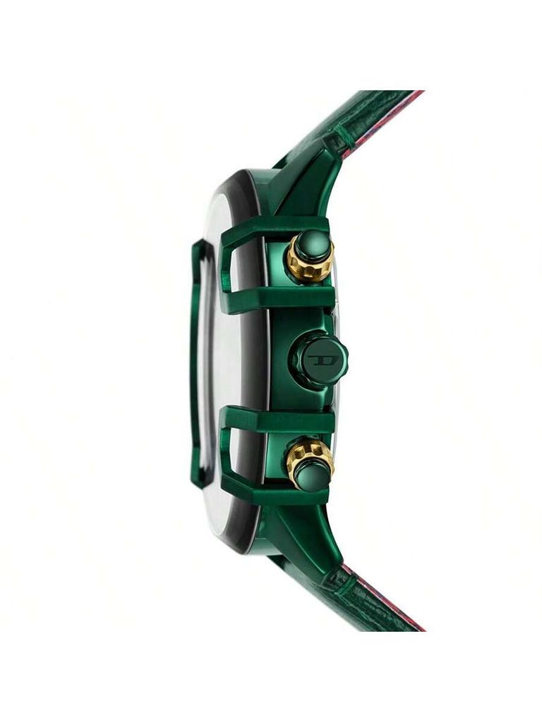 Diesel Men's Quartz Watch Leather Strap 48mm Dial DZ4651