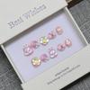 Kids' Handmade Wearable Nail Art Stickers - Cute Cartoon Bow Knot Removable Fake Nail Tips