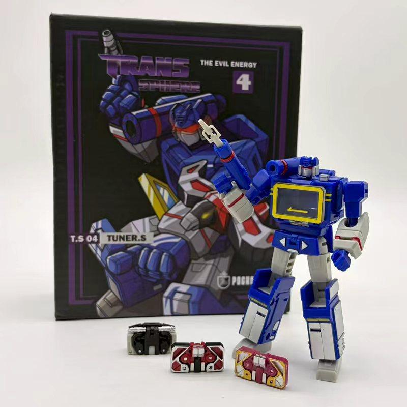 Black Soundwave Transformation Tape G1 Mini Pocket Action Figure Robot Toy Kids Gift