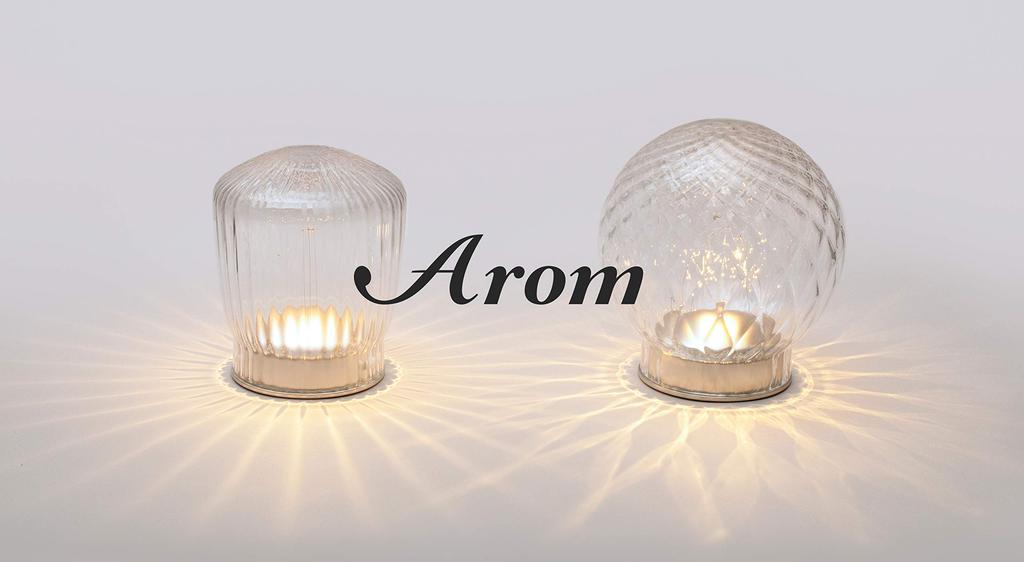 Tabletop chandelier that sparkles with sound Arom LED candle light line (vertical (clear))