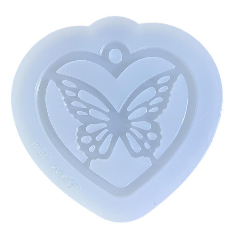 11-styles Love- Keychain Combination Ornament Mold Epoxy Resin Jewelry Mold Resin Casting Pendant Mold Suitable for Diy