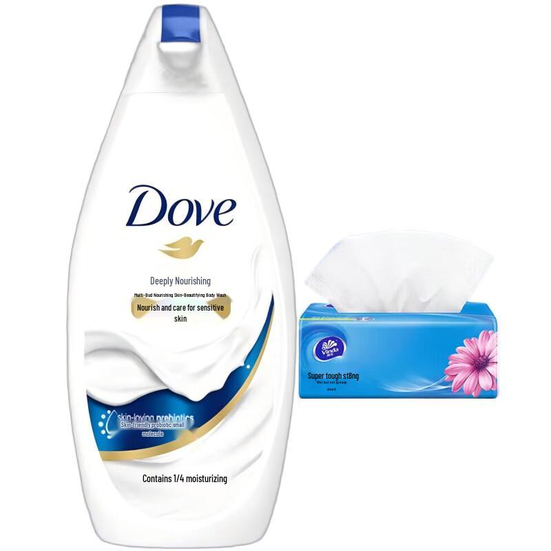 

Dove Deeply Nourishing Body Wash & Tissue Pack