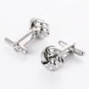 Alloy Alloy Cufflinks Gold Silver Black Shirt Suit Cuff Links Elegant Style Knot  Men
