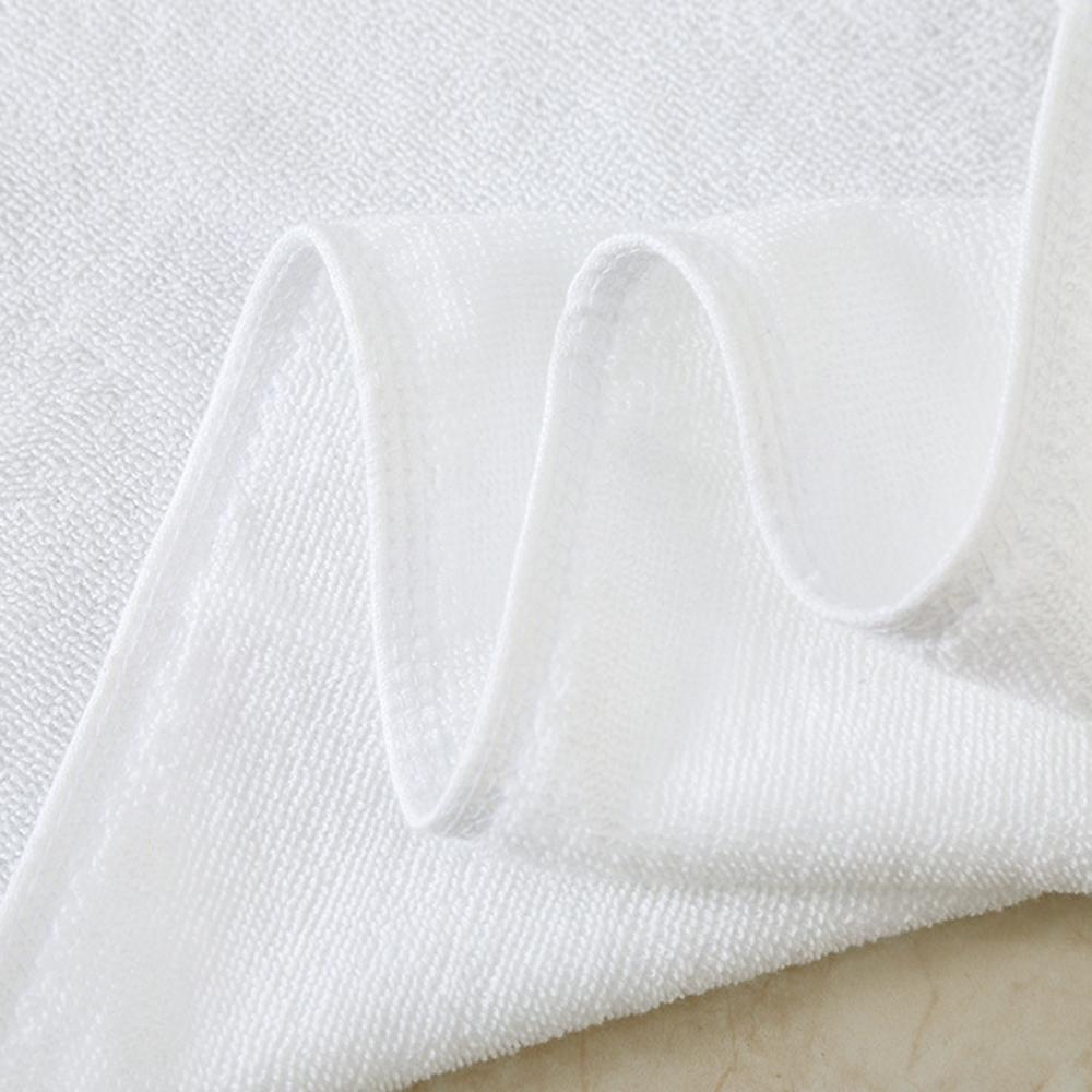 70CMX140CM White Cotton Towel Super Absorbent Lightweight Washcloth for Hotel Home Bathroom Spa Gym