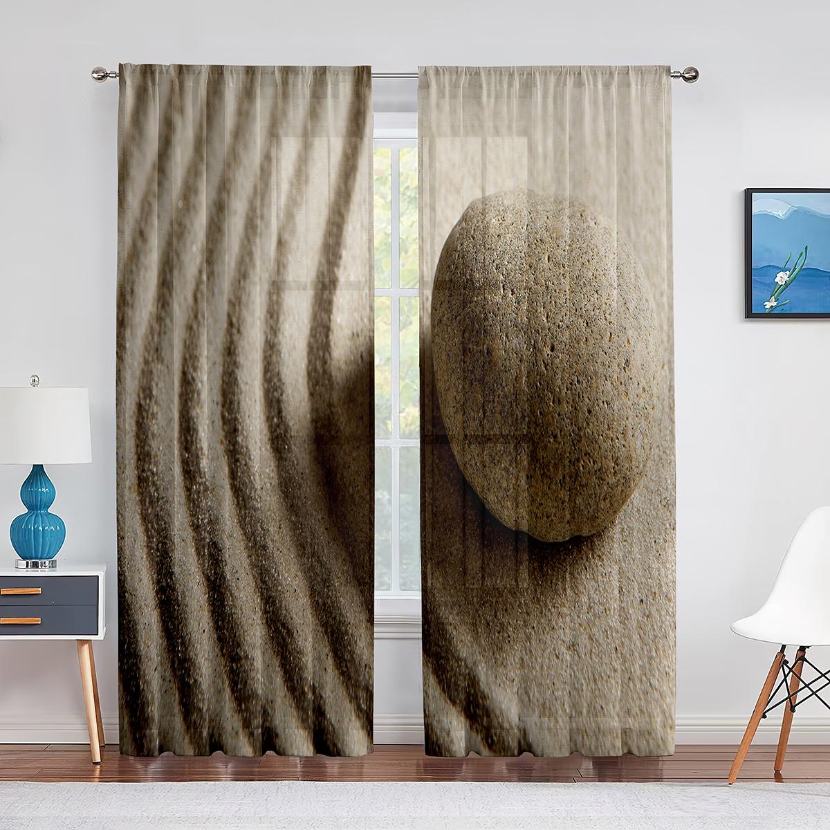 Океан Морской пейзаж Пляж Летний отдых Тема Тюль Шторы для гостиной Спальня Украшения — фото 13