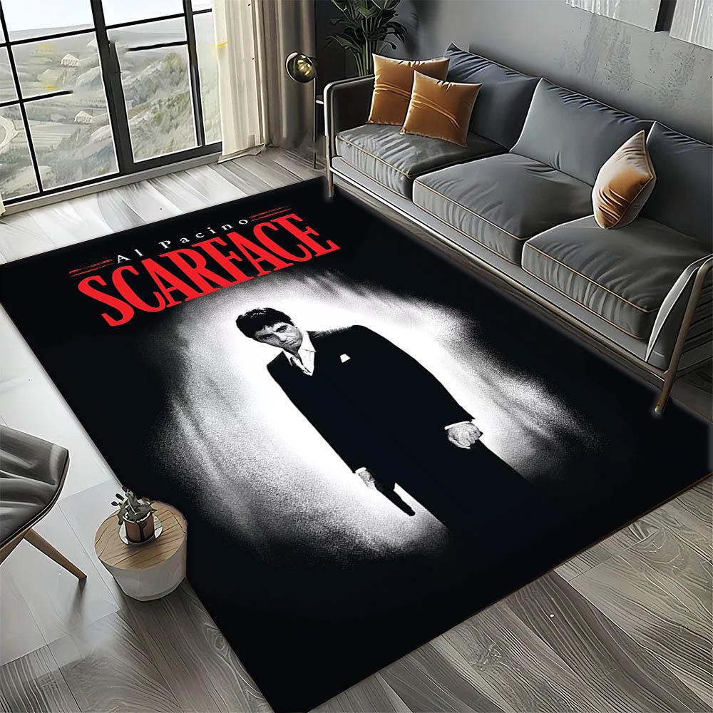 S-ScarfaceS The World is Yours Movie 3D Print Carpet Rug Art for Room Decor Home Bedroom Gifts Fans Area Rug Non-slip Floor Mat