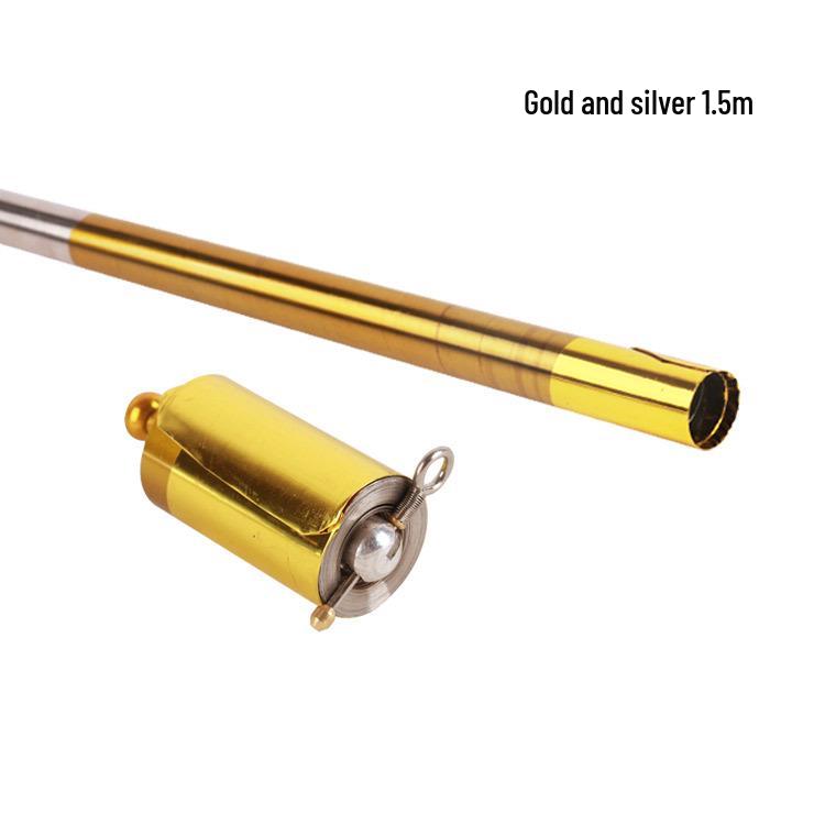Sun Wukong Golden Cudgel Telescopic Wand - Dual-Headed Magic Metal Stick Prop