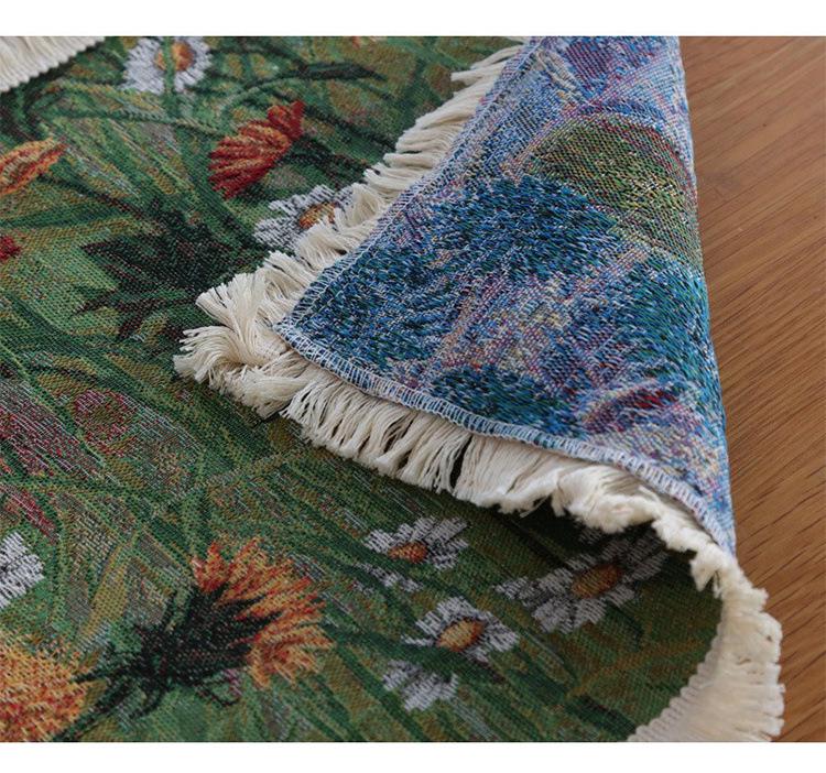 Bohemian Cotton Thread Nordic Table Runner: Retro American Country Mori Style for Coffee Table & TV Cabinet