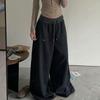 Women Sweatpants Autumn Loose Wide Leg Pants Streetwear Casual Zipper Fly Female Trousers