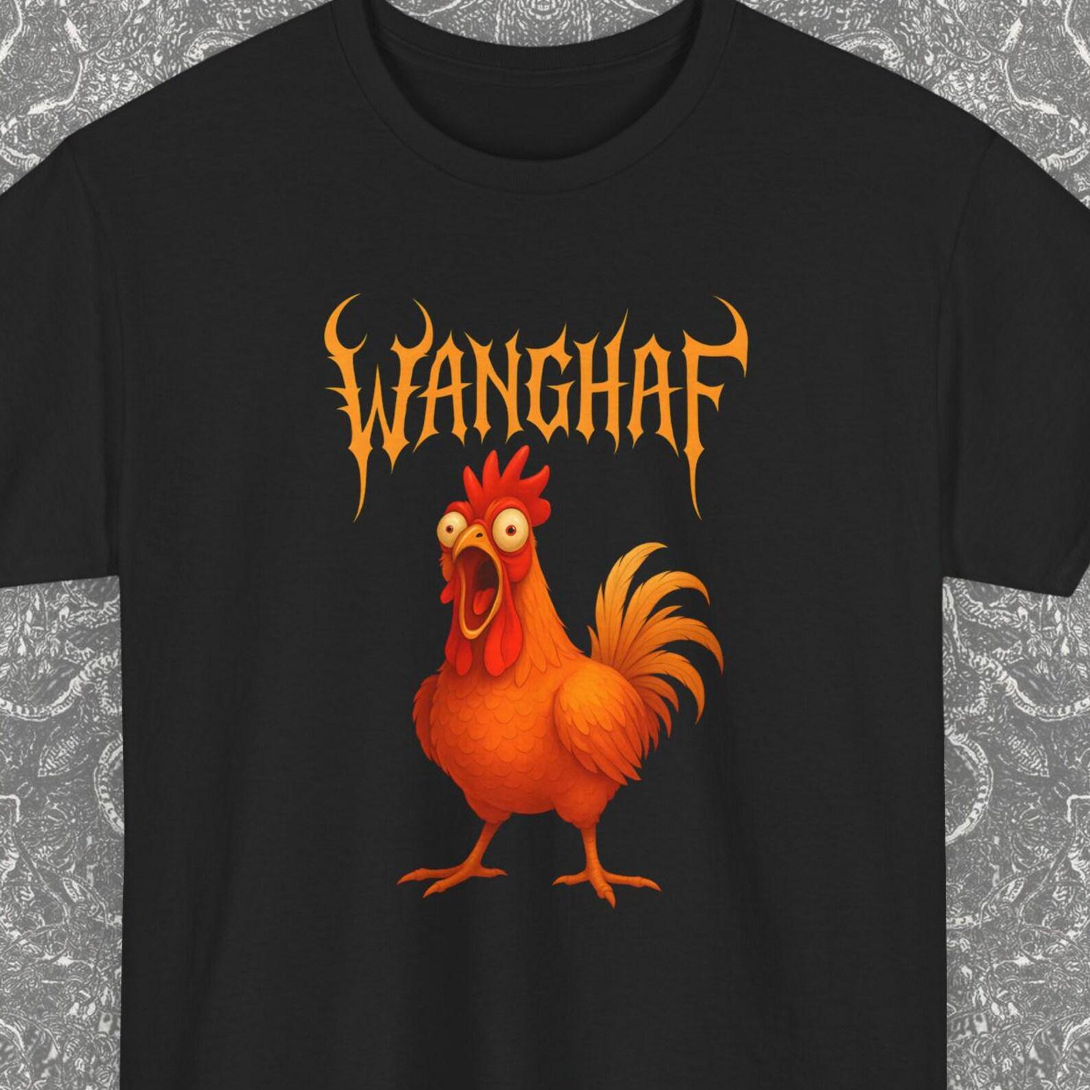 WANGHAF Chiken Gift Shirt, Chaos Meme Gen Z T-shirt, Inside Joke Chaos Meme Tee, Cryptic Text Humor, Gen Z Gift, Unhinged Funny TikTok Trend L