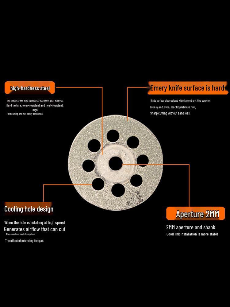 Carborundum Small Cutting Disc for Electric Grinders - Ideal for Caulking, Glass, Jade Polishing, and Grinding.