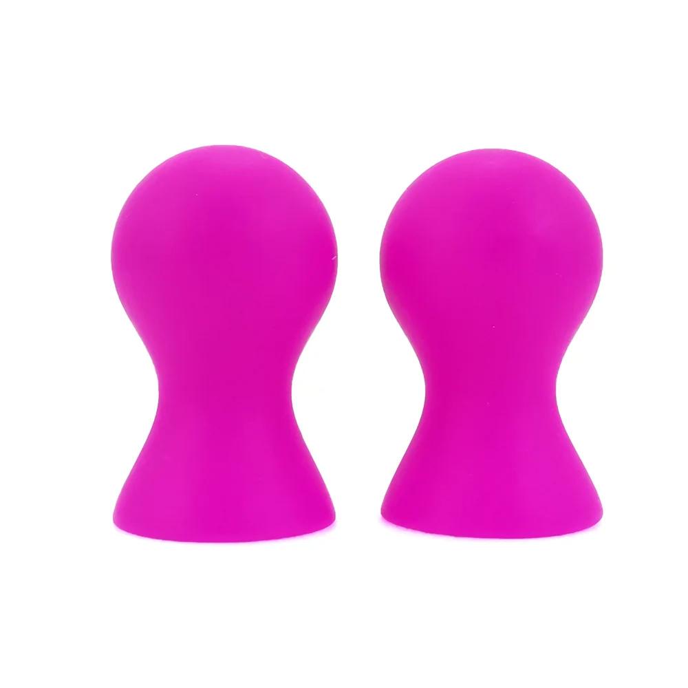 2 STÜCKE Mini Niedliche Silikon Nippel Sauger Nippel Schröpfen Enhancer Korrektur Klitoris Pumpe Tassen Sex Spielzeug Für Frau