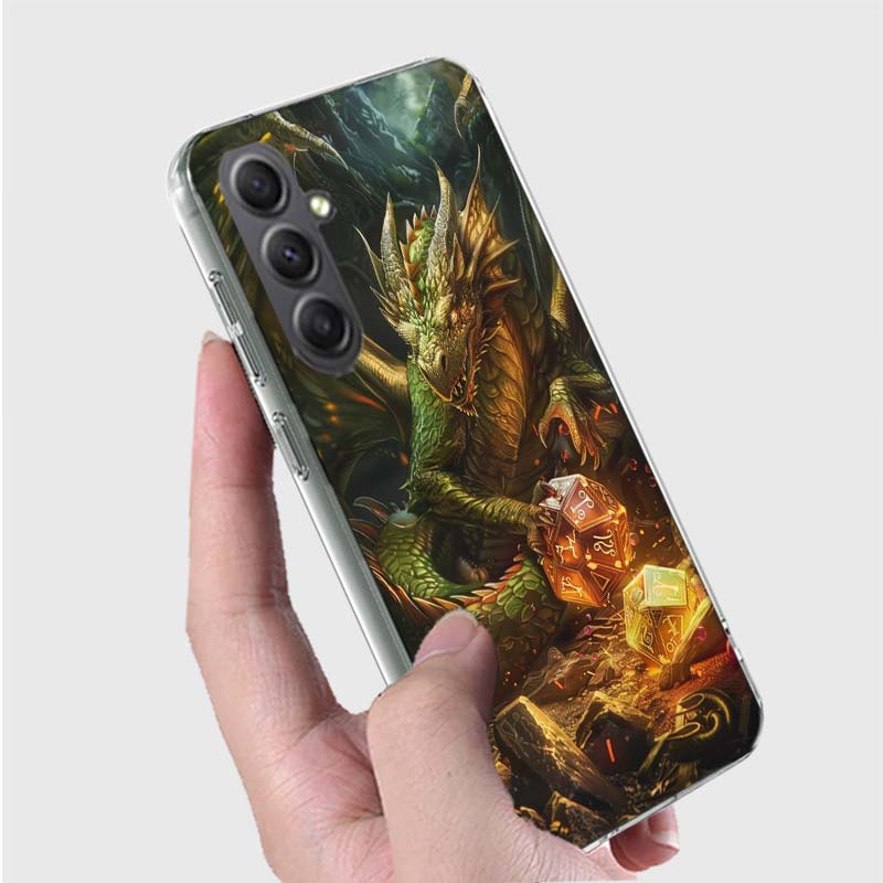 Game D-Dungeons D-Dragons D-DND Phone Case for Samsung A16 A26 A36 A56 A17 A37 A57 A07 A06 A02S A03 A04S A05S Galaxy Note 20 10