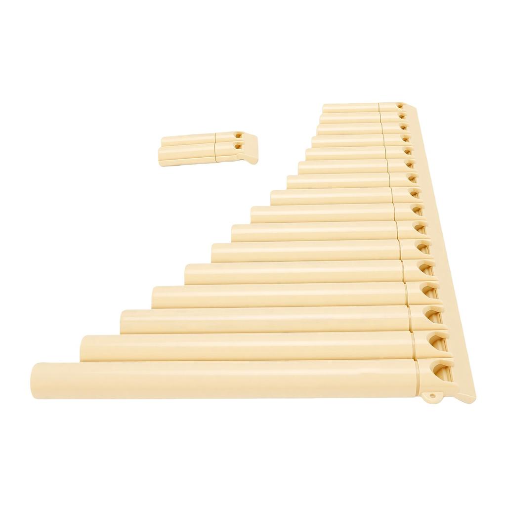 16 Pijpen C Toets Panfluit Traditioneel Chinees Instrument Heldere Klank Panfluit Voor Beginners Professionele Muzikanten Beige