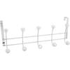 10 Hook Over The Door Hook Rack Iron Towel Hook Storage Organizer Chrome Finish Towels Coats Hats Belts Accessories