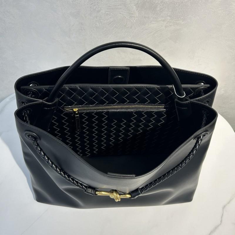 Women's Bag 2025 New Style Authentic Leather Large-capacity Tote Diagonal Commuting Bow Knot Single-shoulder Handbag
