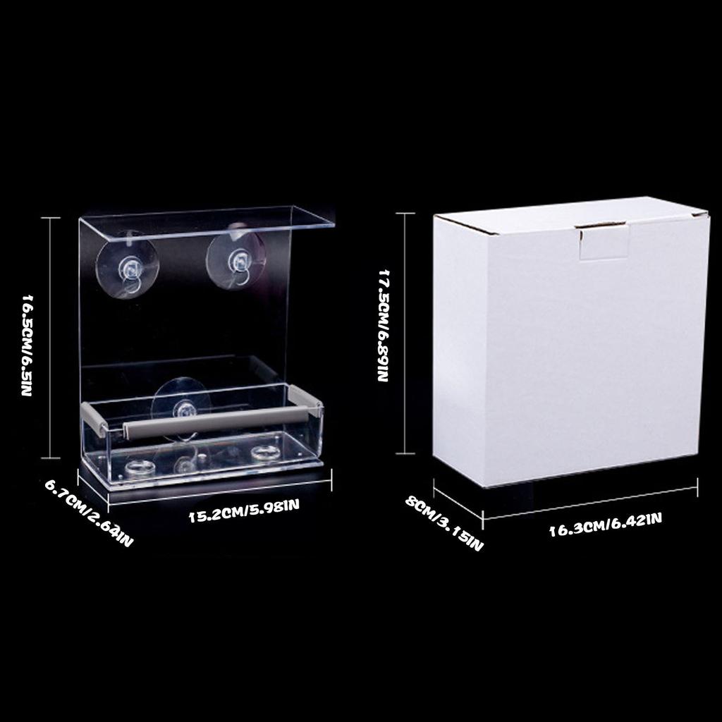 Creative Acrylic Bird Feeder Adsorption Bird Feeder
