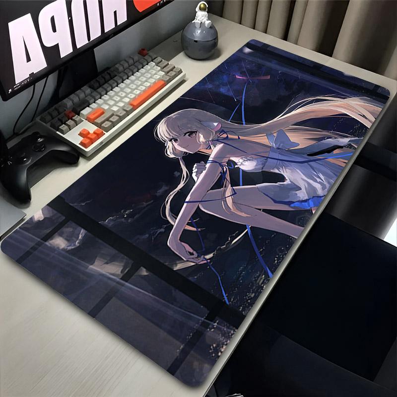 C-Chobits Chii Anime Girl Desk Mat Computer Office Extended Mouse Pad Laptop Rubber Non-slip Large Mousepad Gamer Cabinet Carpet