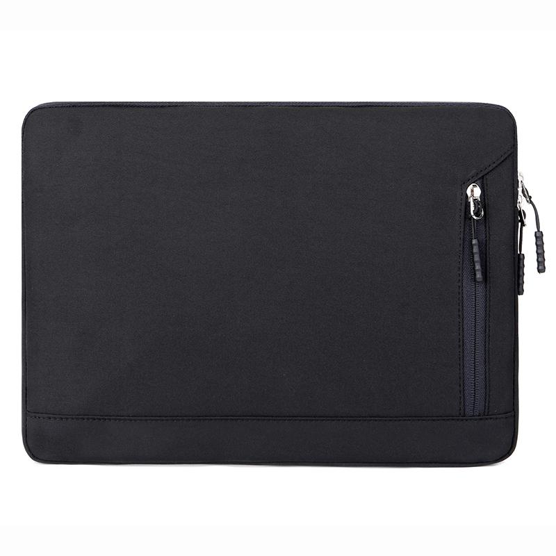 Nouveau Sac d'Ordinateur Portable Solide Rétro d'Affaires Pour MacBook Air Pro 13 15 13.3 14 15.6 Pouces Ordinateur Portable Simple Mode Housse d'Ordinateur For 13-13.3 Inch noir