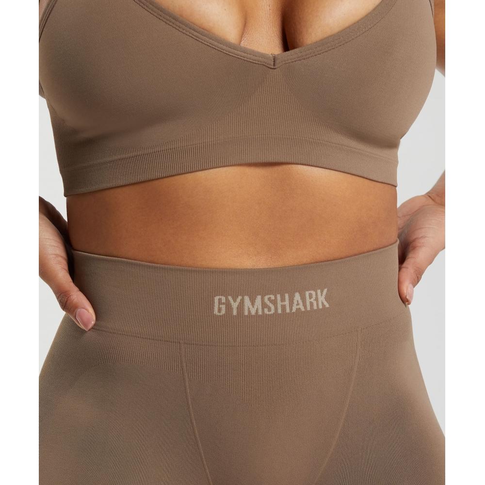 Gymshark Seamless Boxers Soul Brown B6a7i Nbzw