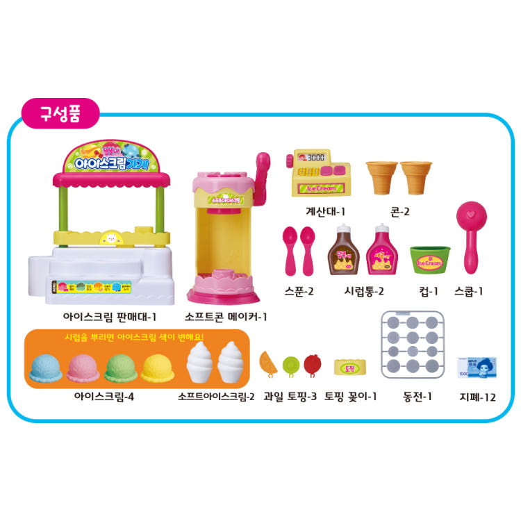 [mimi world] Mimiworld Official Ttolttori Syrup Ice Cream Shop Playset