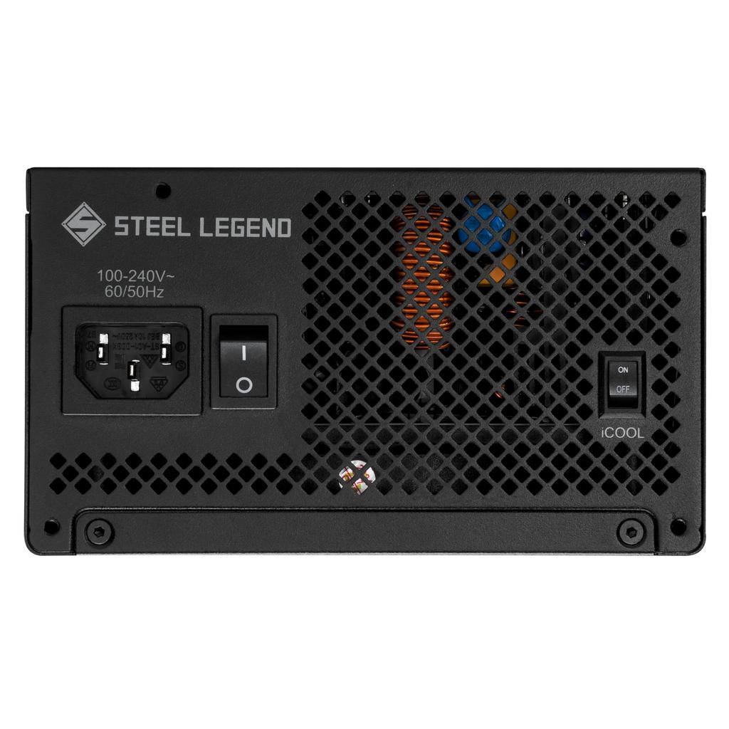 ASRock Steel Legend PC Power Supply Unit for 1000 PCIe 80PLUS GOLD ATX Full 12V to 2x6 Cable Included SL-1200G Next-Gen GPUs, 5.1 Support, 3.1