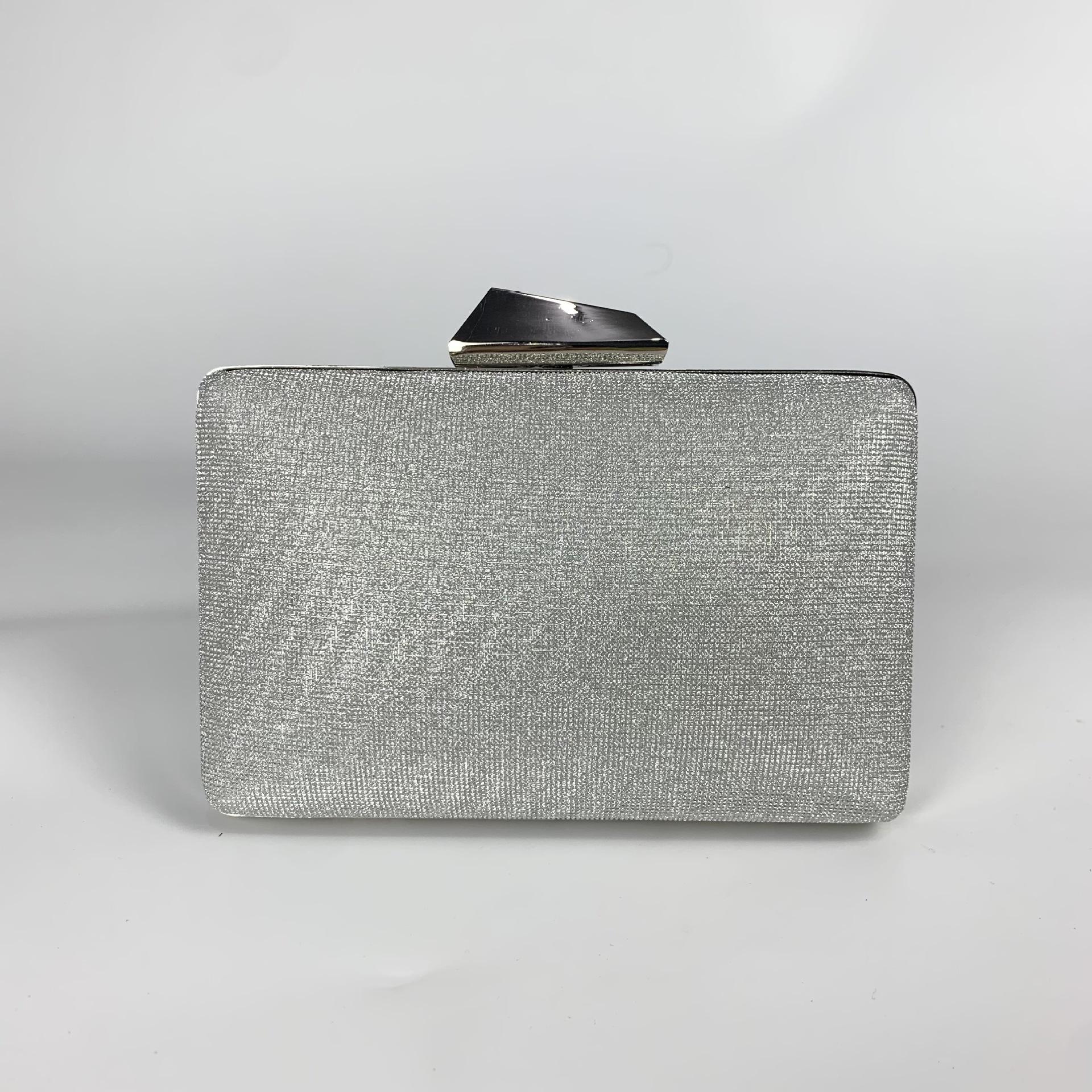 

Wind flash dinner bag, diamond solid color clutch bag, simple and fashionable shoulder small satchel.