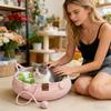 Cat Bed Cute Soft With Cushion Bed Cat Nest Set For Kitten Puppy Indoor Home Sleeping Play Enrichment Interaction Calming All