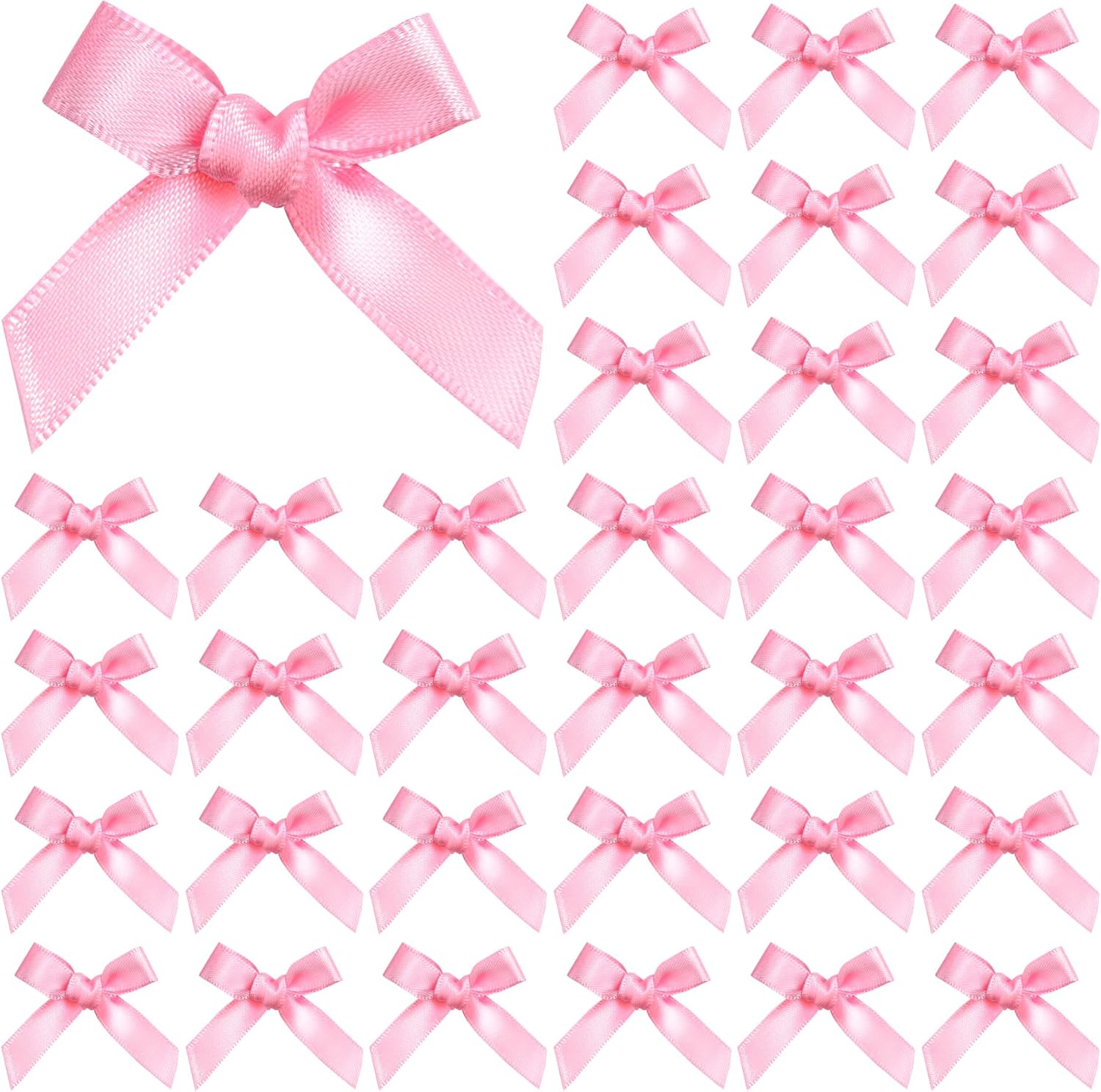 

Разноцветные мини-бантики для рукоделия, 1,5*2 дюйма, маленькие бантики из атласной ленты для украшения, тканевый крошечный бантик для украшения одежды