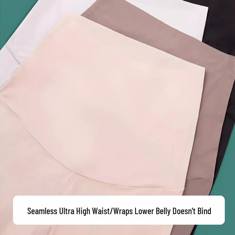 LANGSHA Women's Ice Silk Capri Shaping Leggings