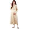 Maternity Long and Ivory Sweet Maternity Sizes Pajamas, Nursing-Friendly, 2-Way Cotton, Sleeves, Open-Front Dress, Romper, Loungewear,