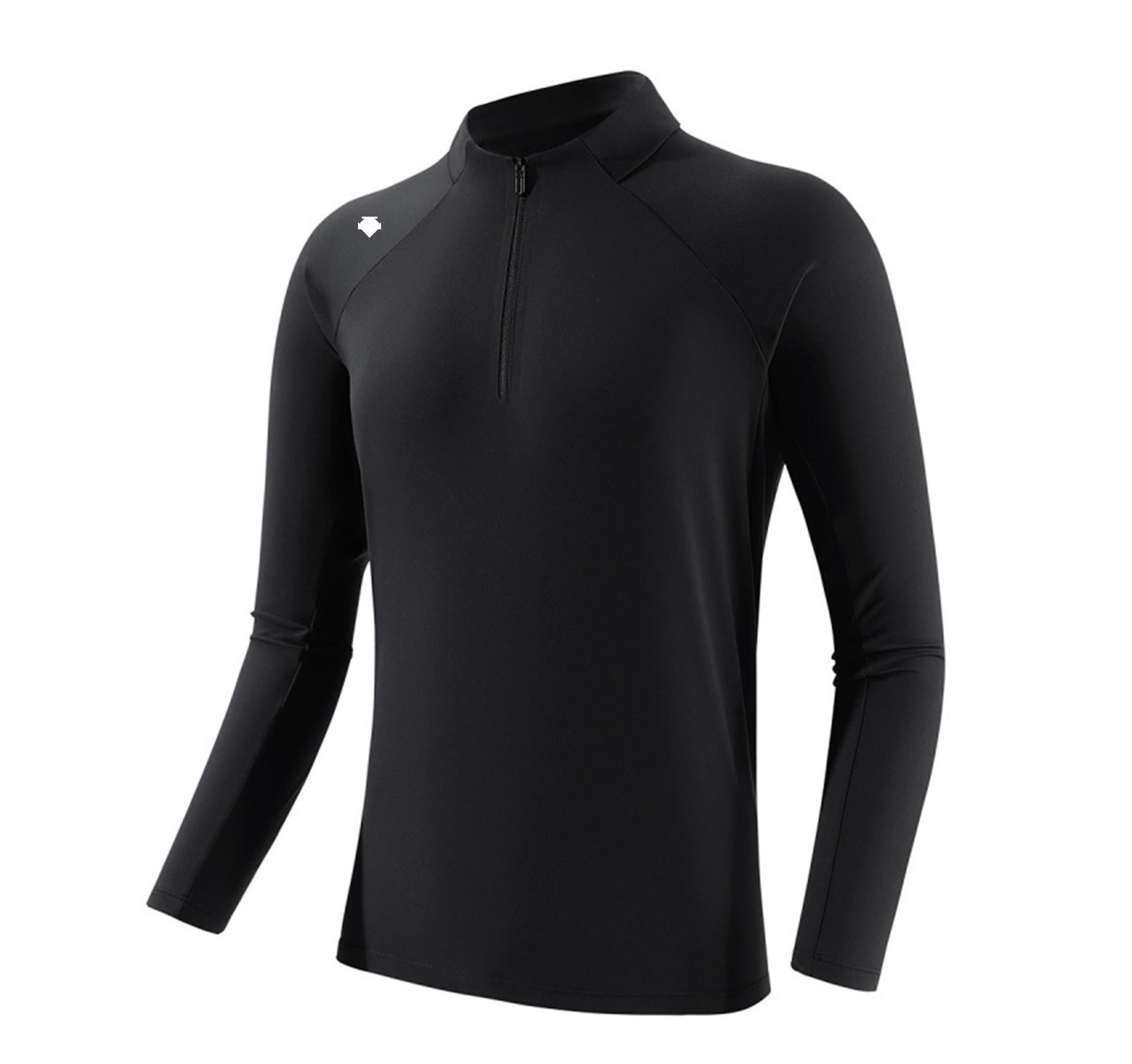 

Descente Men s Seamless Half-Zip Stand Collar Pullover Hoodie: Quick-Drying, Long Sleeve, Solid Color, Autumn/Winter Outdoor Sportswear. 3XL (160-180 lbs)