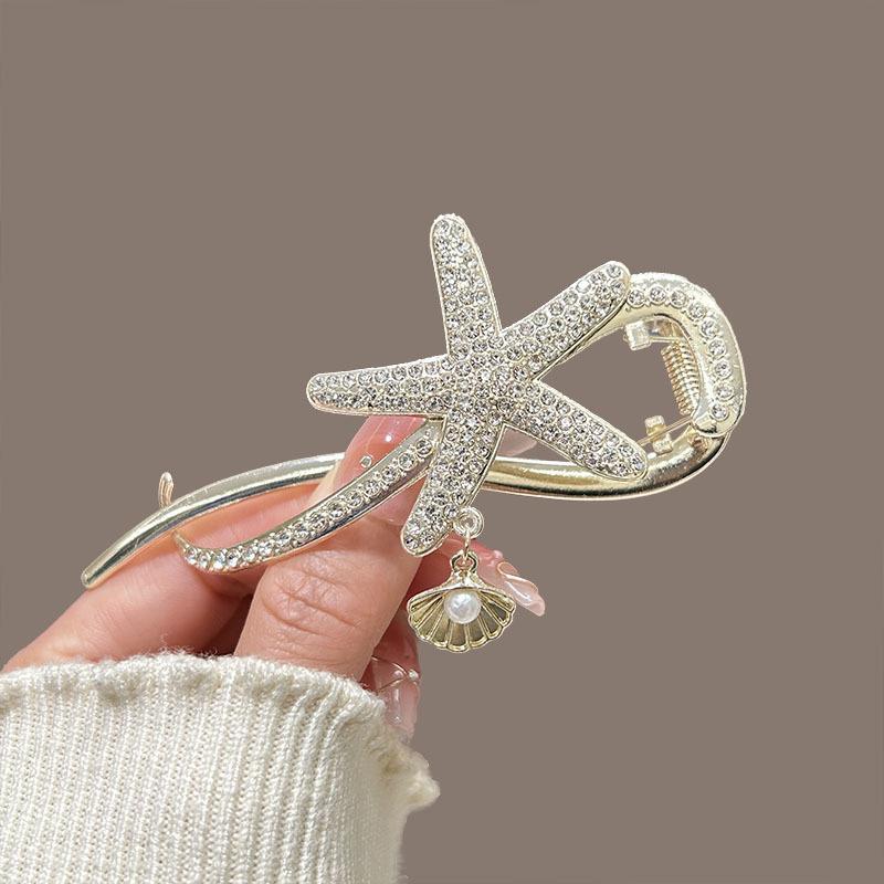 Trendy Personal Flower Hairpins Women Pearl Hair Clips Accessories Temperamental Alloy Hair Accessories