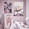 Nature Landscape Canvas Painting Beige Purple Flower Sunset Scandinavian Art Poster Print Nordic Room Wall Decoration Picture
