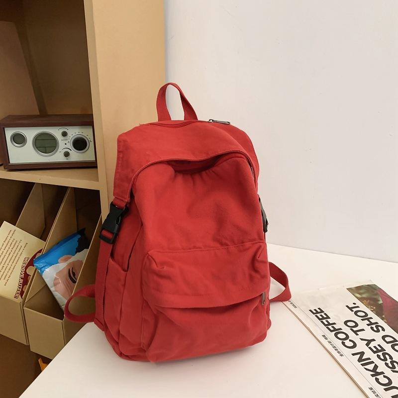 Student School Bag  New Large Capacity Women's Travel Backpacks Fashion Retro Men's Versatile Canvas Backpacks